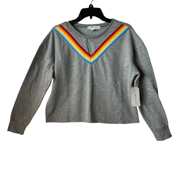 EYE CANDY Pull Over Gay Long Sleeves Crew Neckline Top Large BNWT - Picture 1 of 7